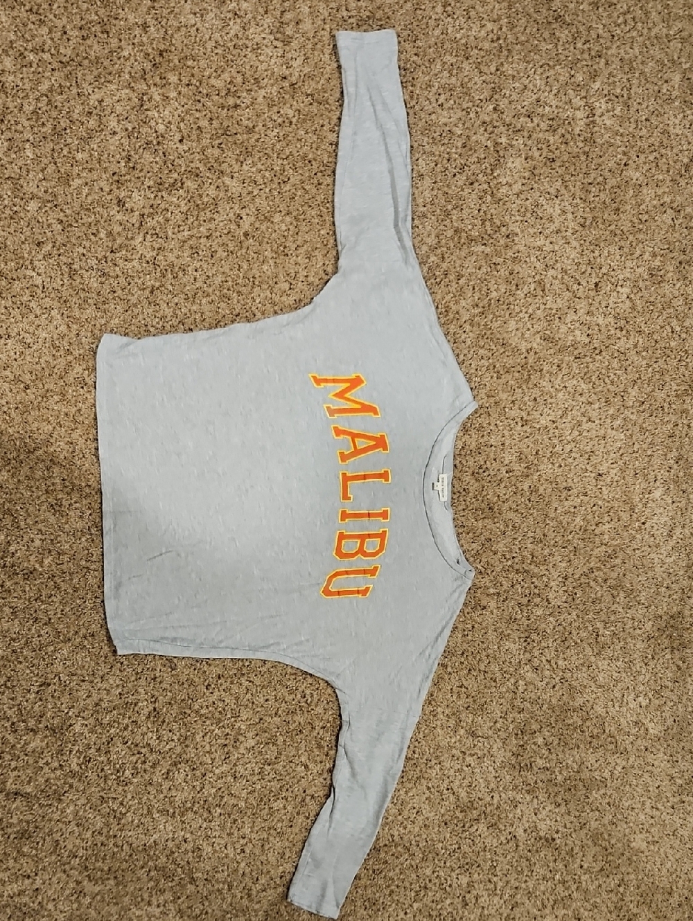 Stevie Hender Light Gray Crewneck Top